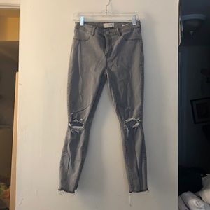 Pacsun grey ankle skinny jeans